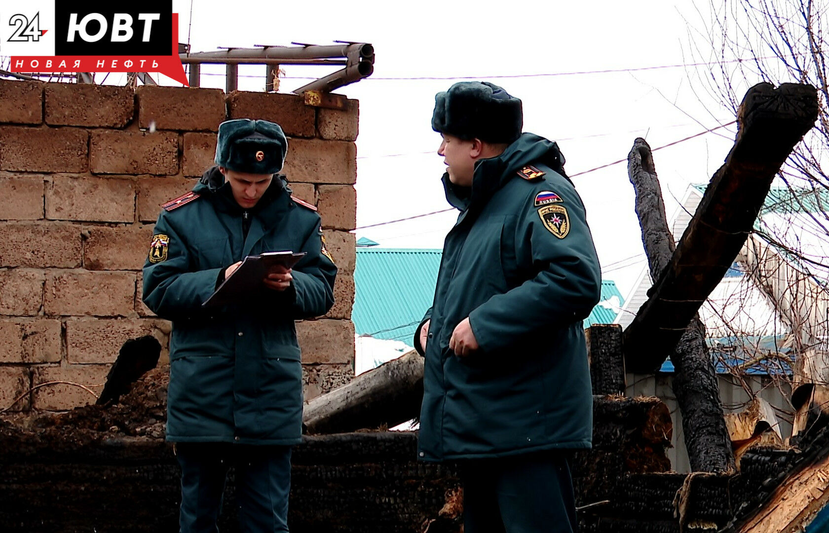 После смерти на пожаре трех жителей Альметьевского района возбудили уголовное дело