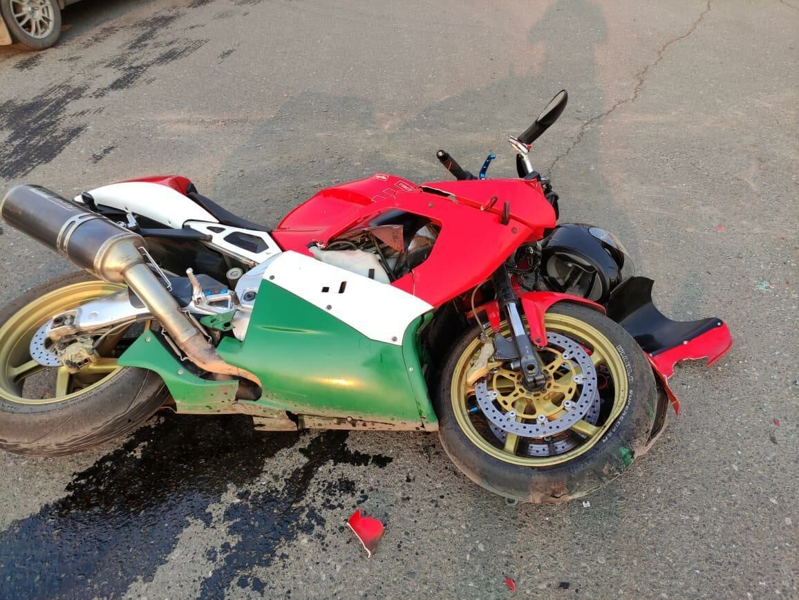 В Альметьевске в ДТП пострадал мотоциклист