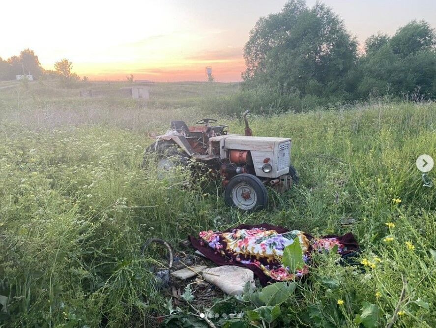 В Альметьевском районе опрокинулся трактор, водитель погиб