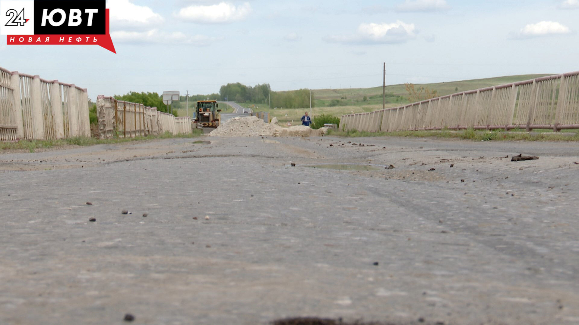 Строительство временного моста в Альметьевском районе завершится в ближайшие дни