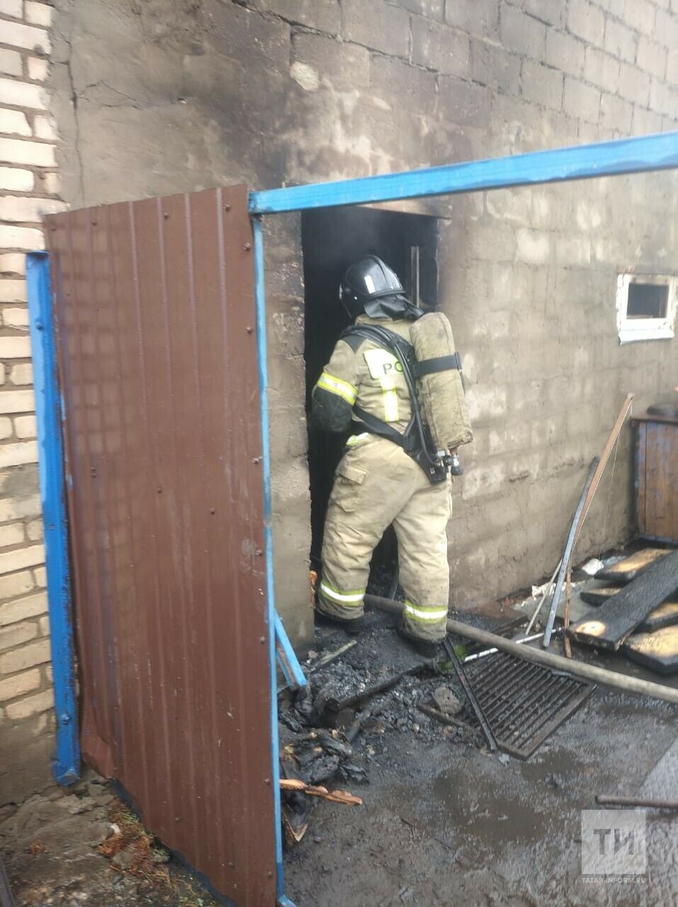 В Татарстане на пожаре погиб мужчина