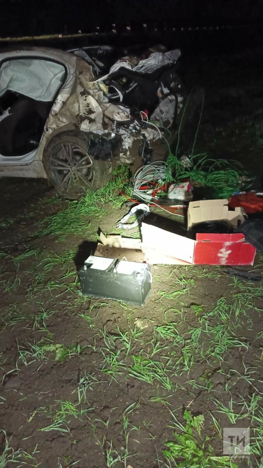 Легковушка вылетела с трассы в кювет в Татарстане, водитель погиб