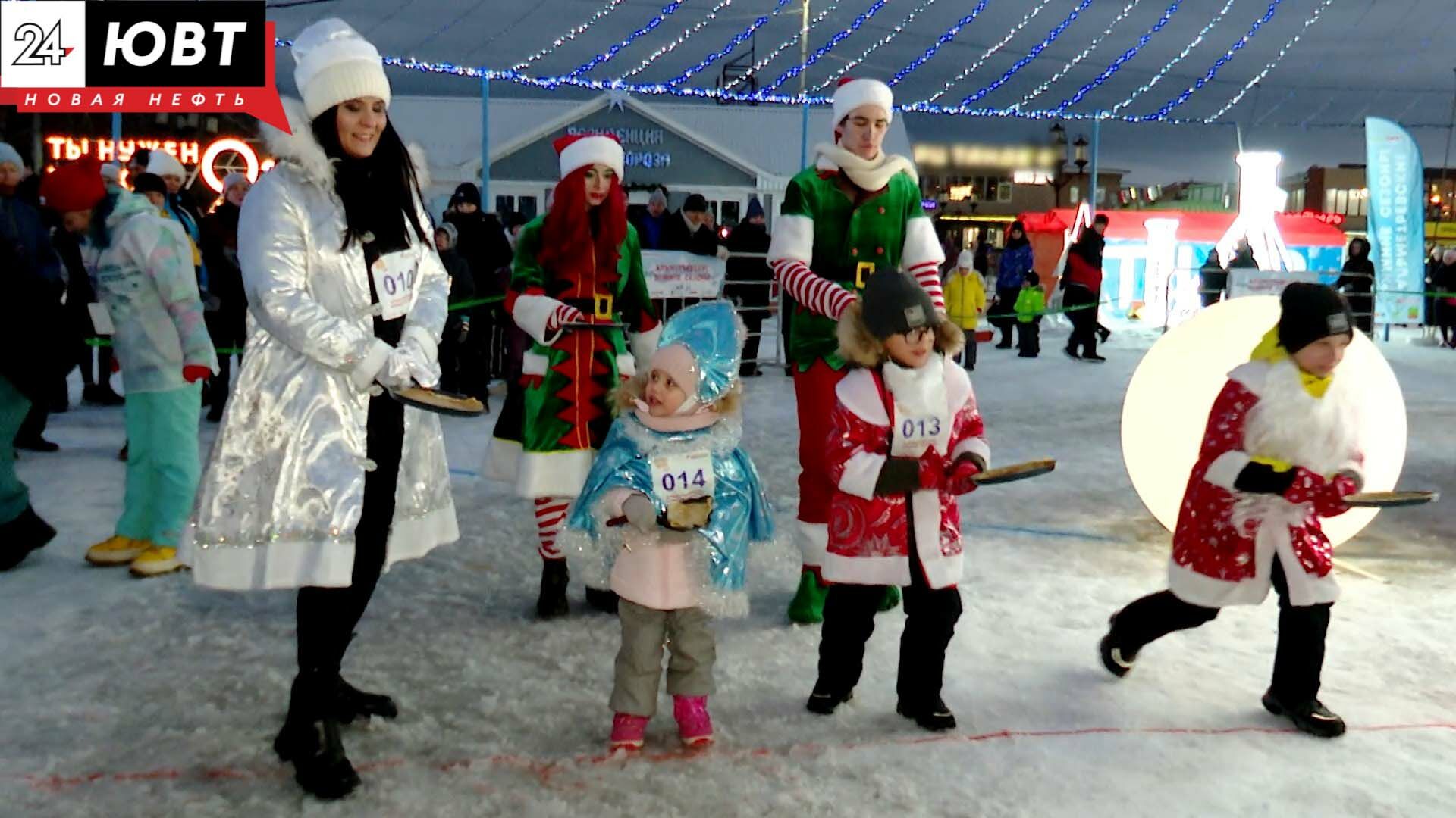 Сотню участников собрал блинный забег в Альметьевске