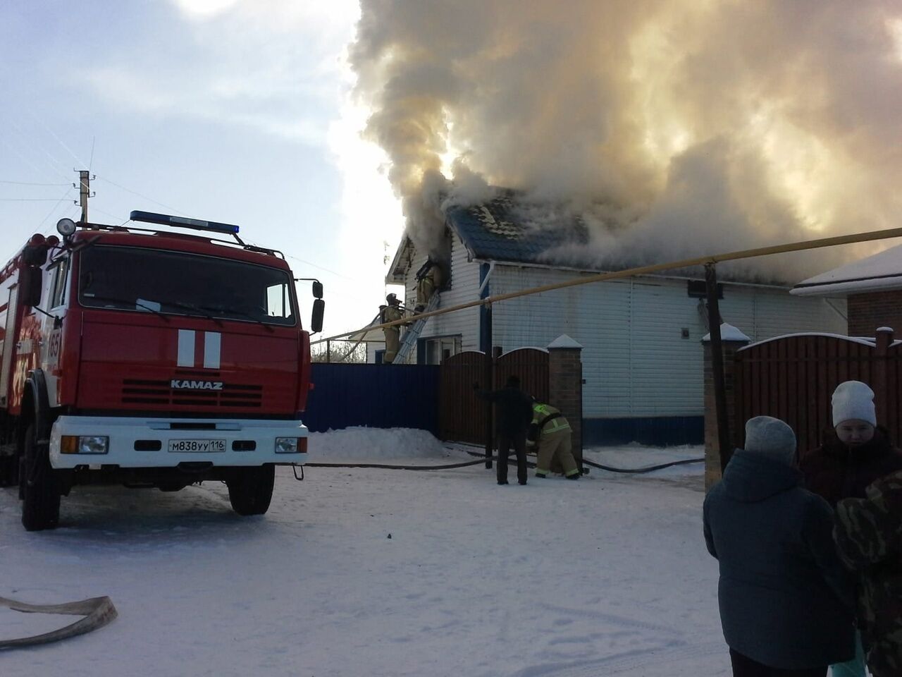 В селе Зай Чишма Альметьевского района произошел пожар в доме
