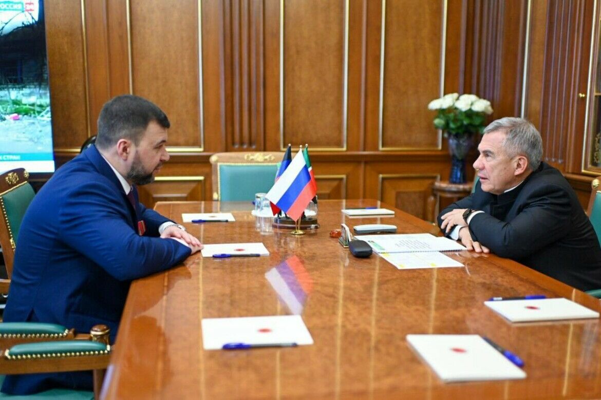 Минниханов — Пушилину: Татарстан помогает Лисичанску, будем рады развитию связей и с ДНР