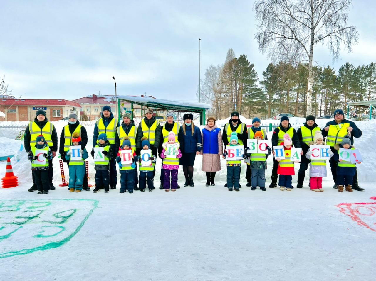 В Альметьевске в детском саду № 62 «Тирэк» прошел челлендж «С папой безопасно!»