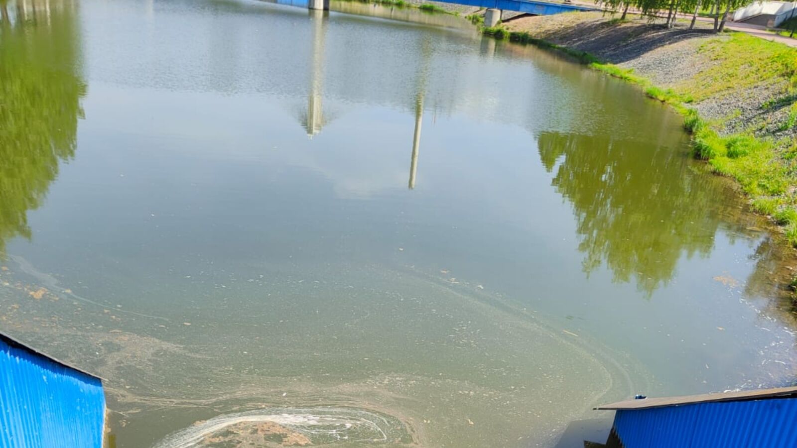 В Альметьевске из-за жалоб экологи отобрали пробы воды на каскаде прудов