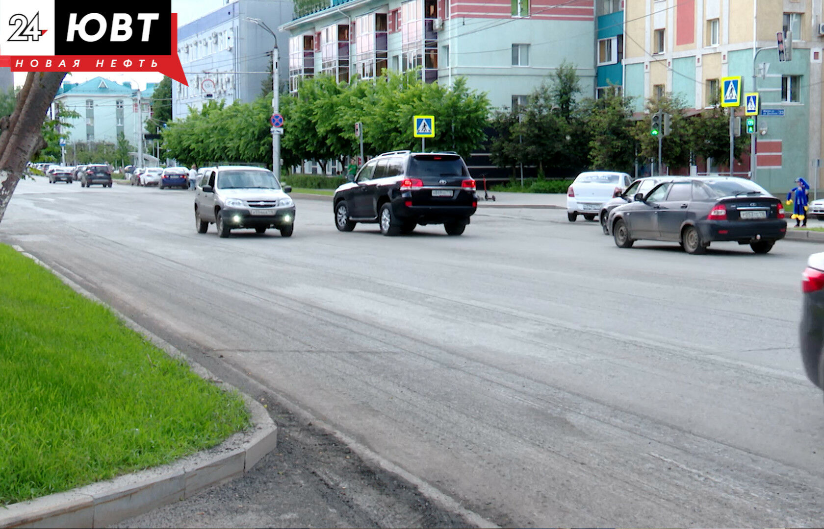 В Альметьевске до 15 июля будет затруднено движение на участке дороги по улице Ленина