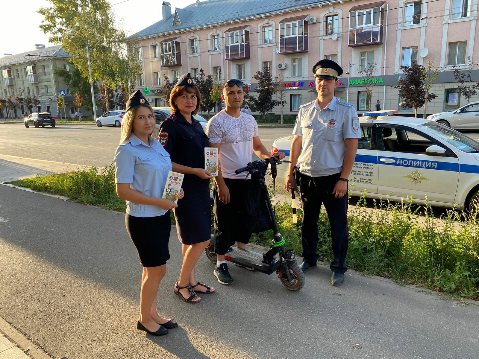 В Альметьевске во время рейда по электросамокатам выявили 5 нарушителей