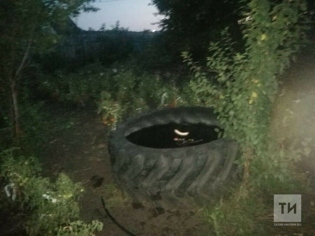 В Татарстане полуторогодовалый мальчик утонул в поливочной емкости, сделанной из колеса трактора