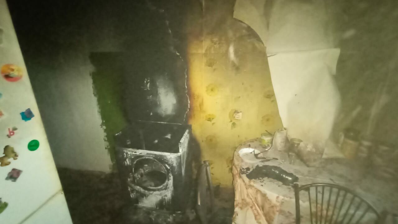 В Альметьевске в жилом доме произошел пожар