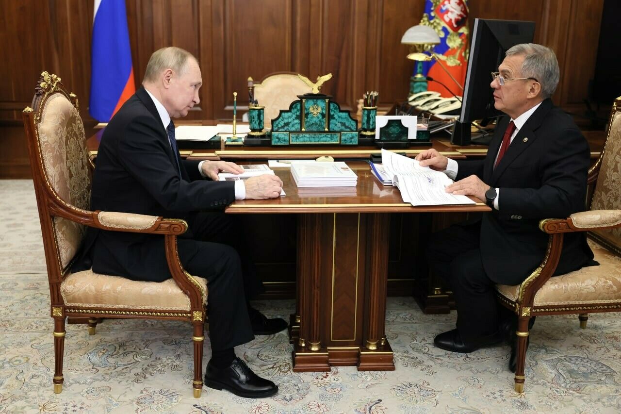 Минниханов доложил Путину, что Татарстан выделил на поддержку СВО около 2,5 млрд рублей