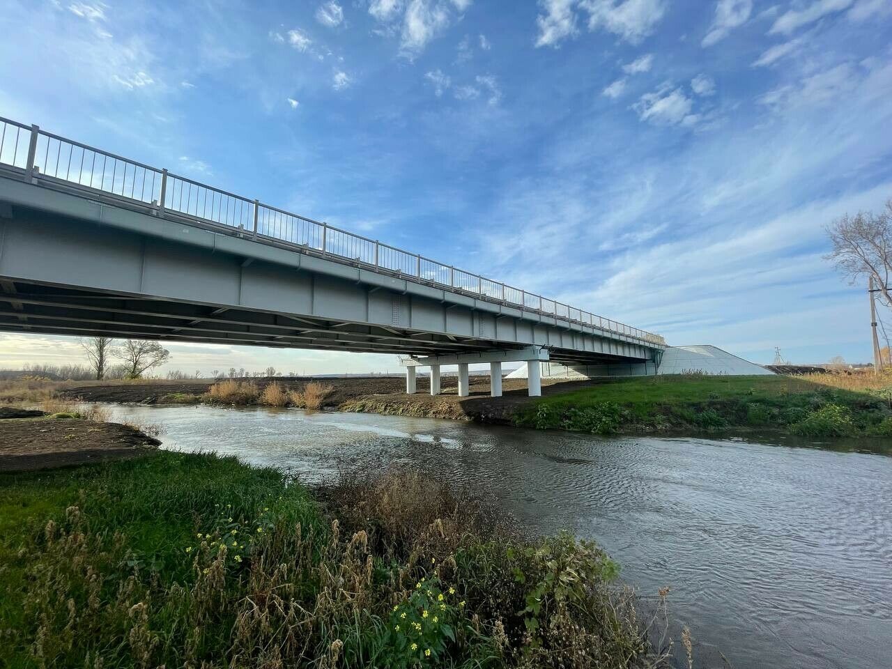 В Альметьевском районе построили новый мост через реку Степной Зай