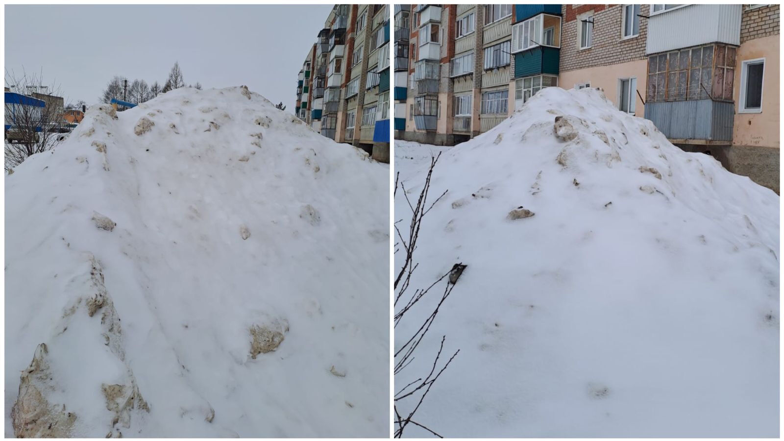 Экологи обнаружили незаконную снежную свалку в Азнакаеве