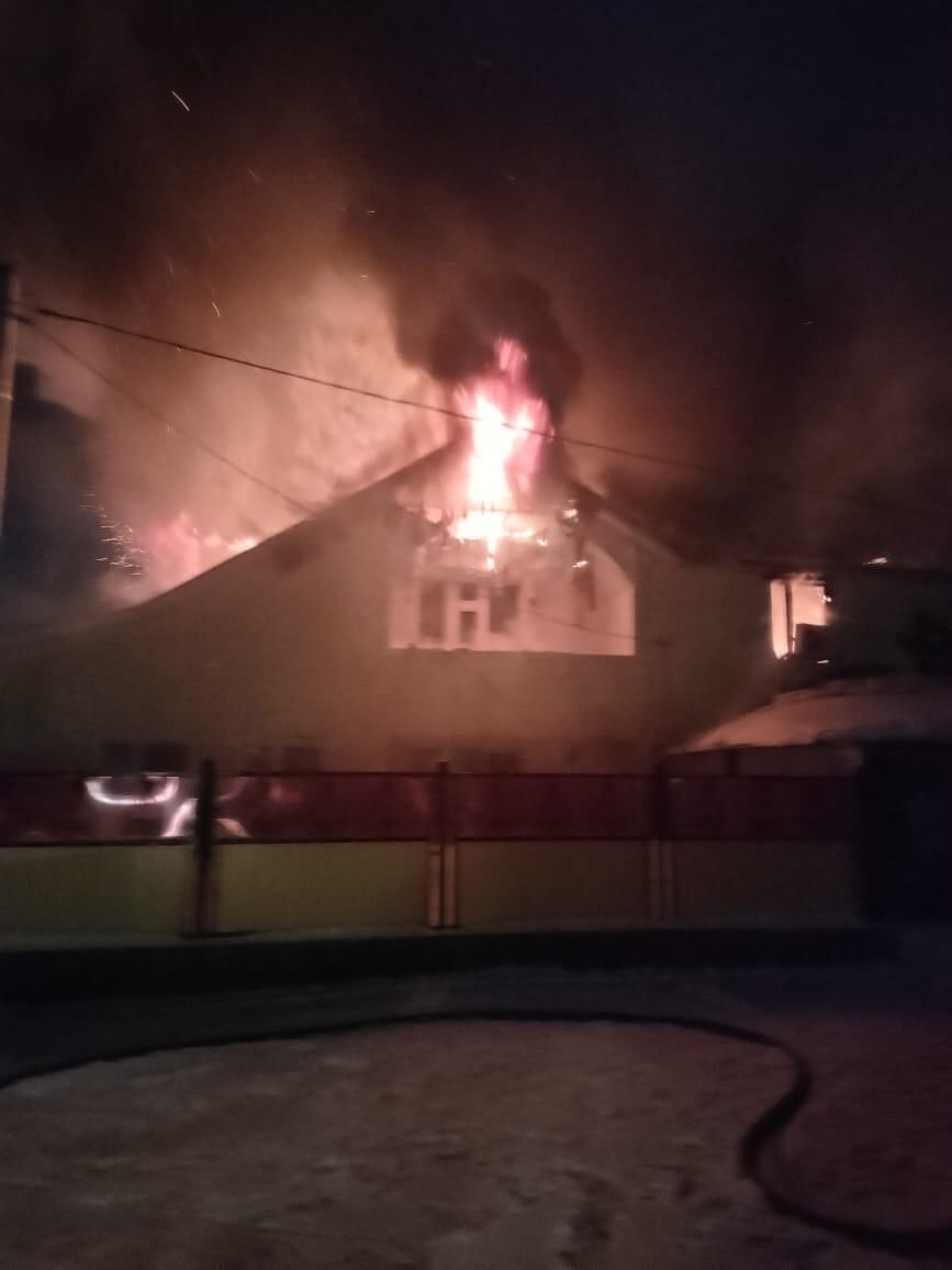 В Альметьевском районе в частном доме произошел пожар