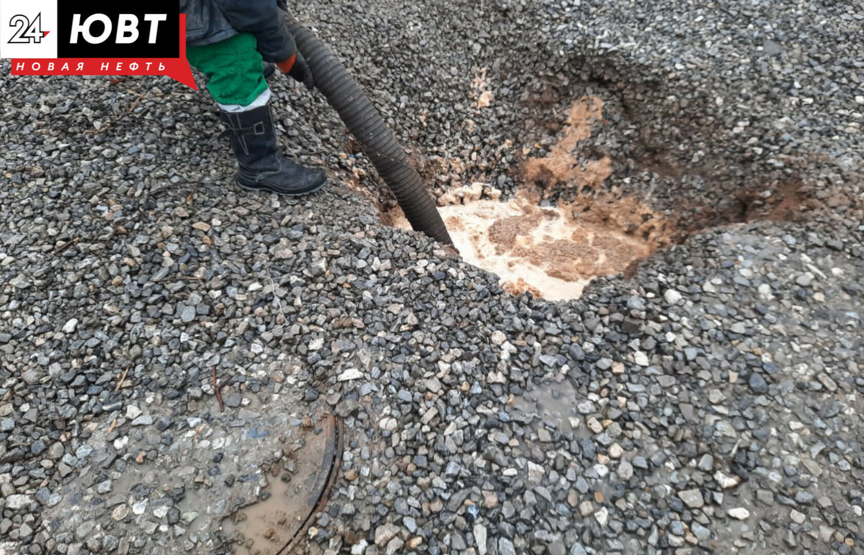 В Альметьевске начался ямочный ремонт дорог