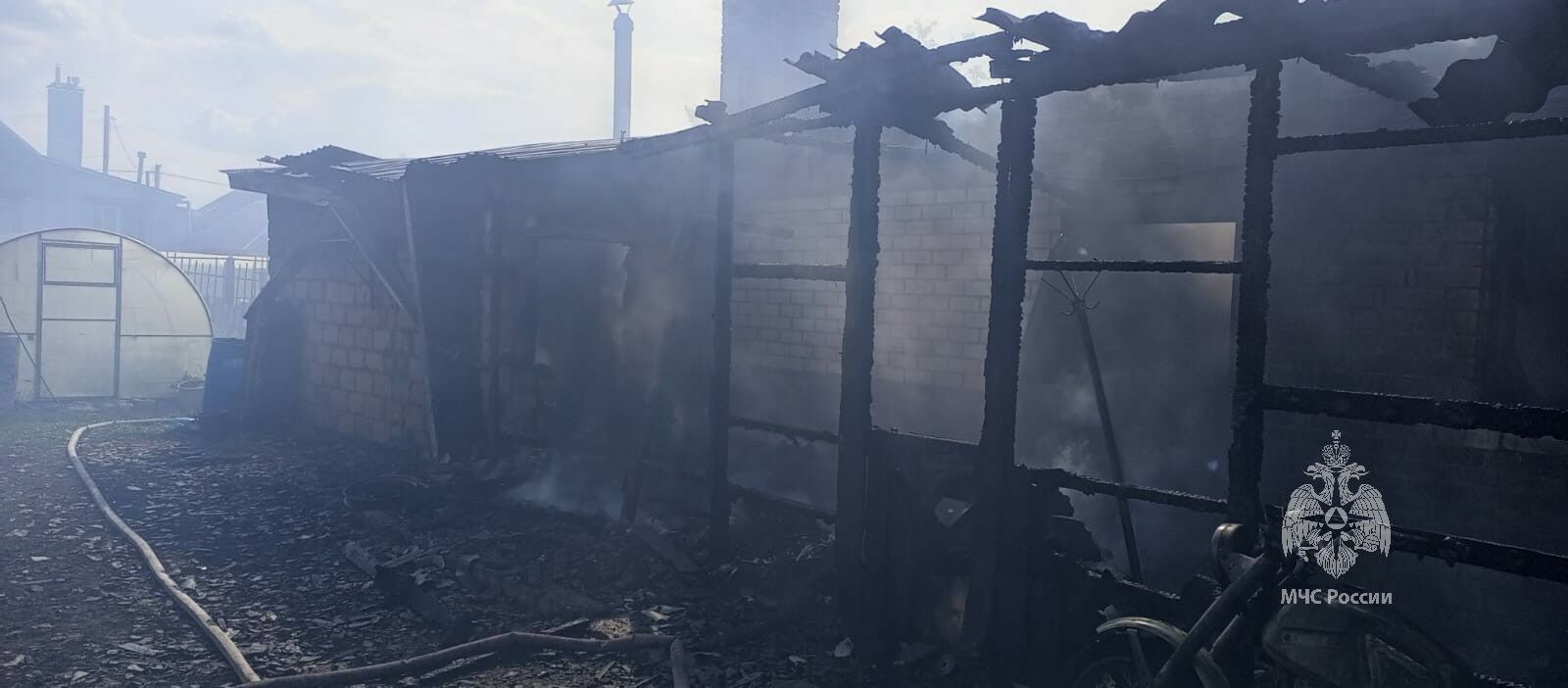 В Альметьевском районе на пожаре погиб мужчина