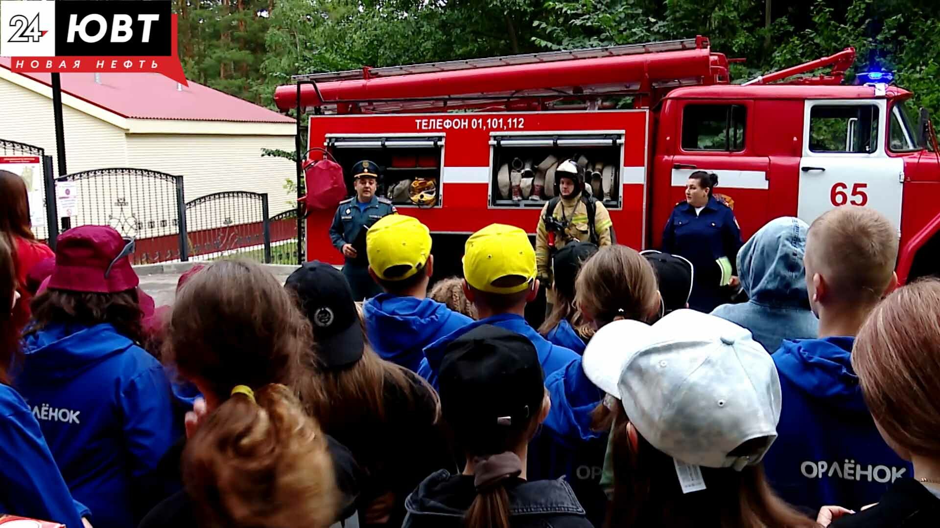 Учения по эвакуации детей и тушению пожара проведены в альметьевском лагере