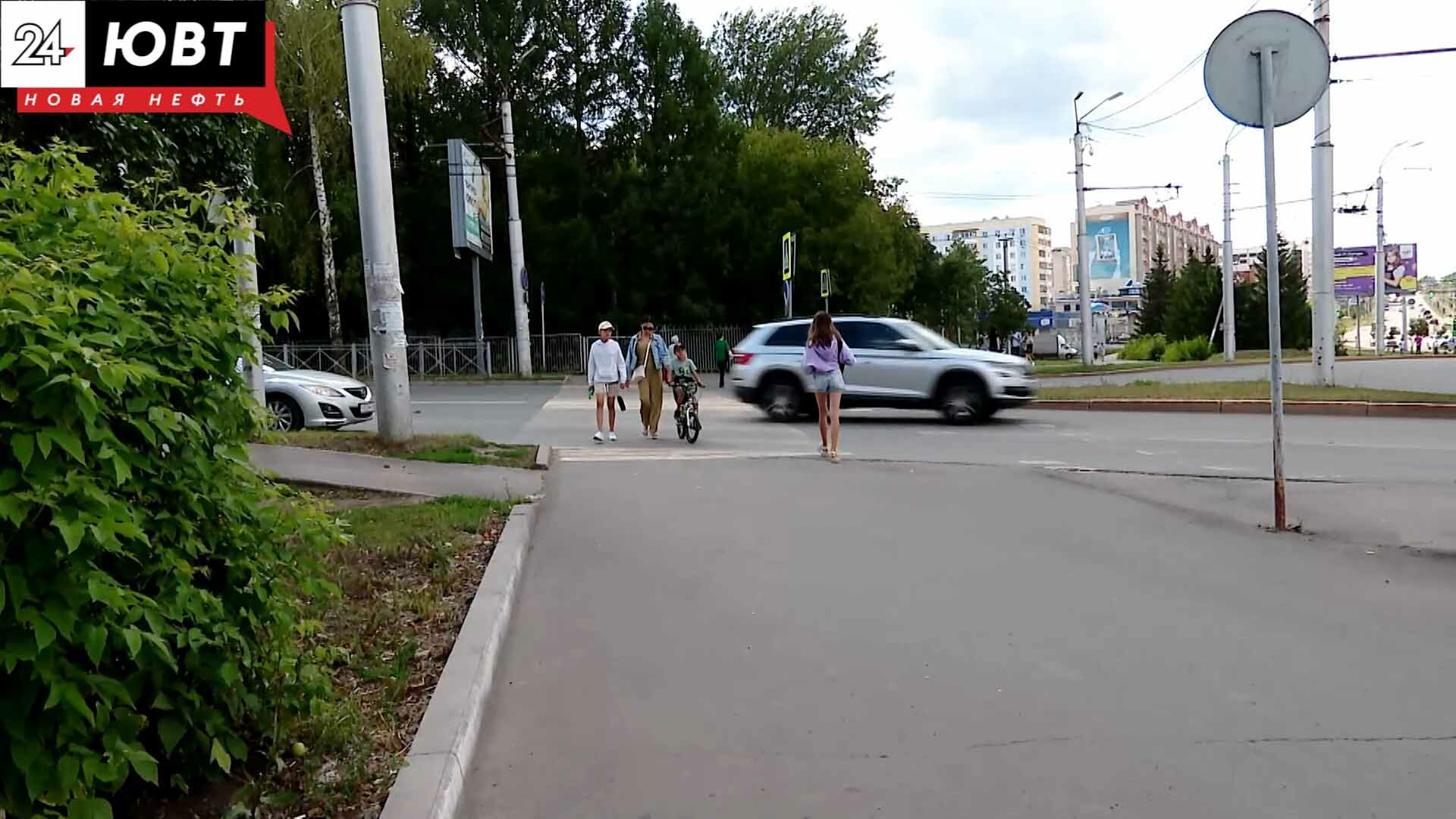 Рейд по пешеходам: в Альметьевске выясняли, почему люди рискуют жизнью