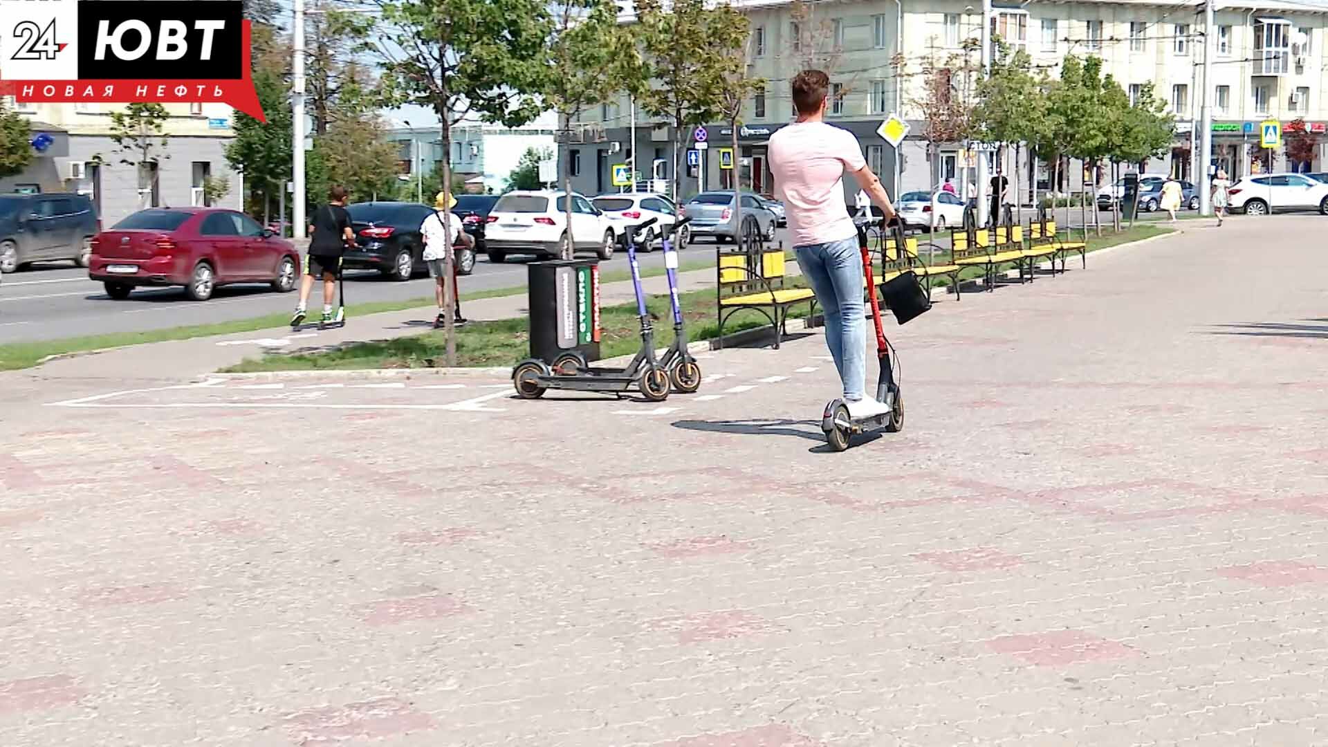 14 водителей электросамокатов получили штрафы во время рейда в Альметьевске