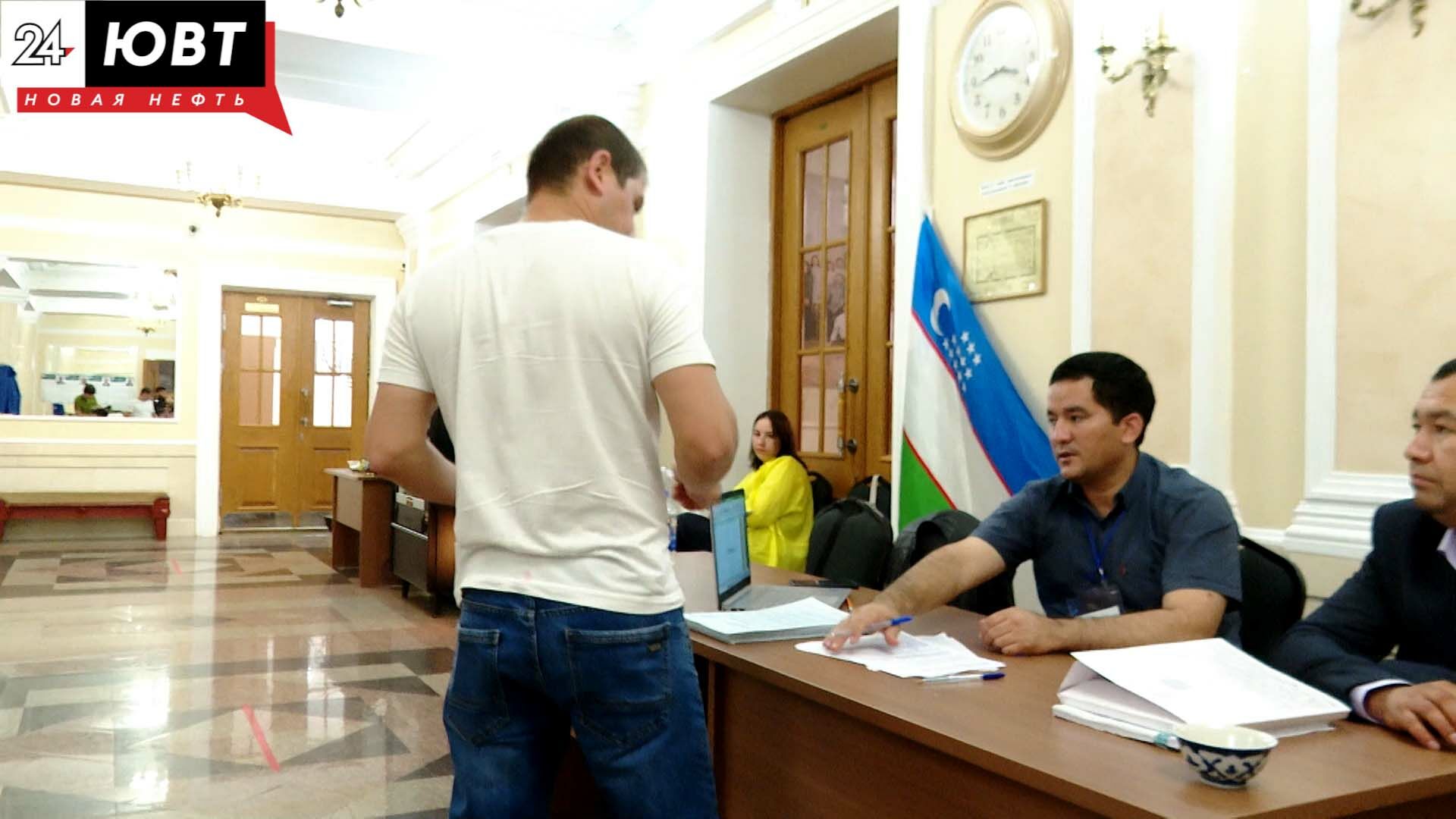 В Альметьевске прошли досрочные выборы за президента Узбекистана