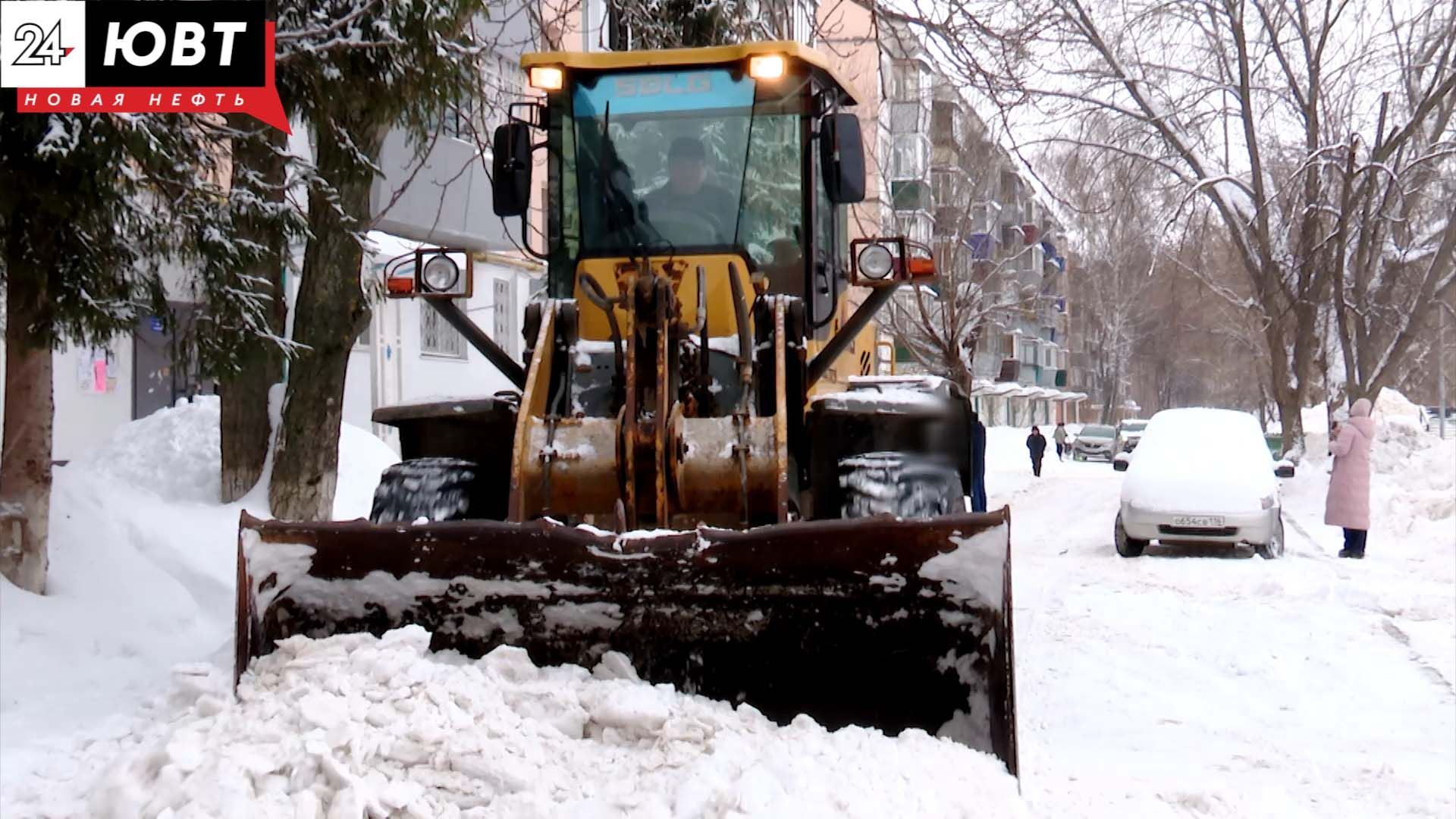 Больше половины дворов в Альметьевске очистили от снега
