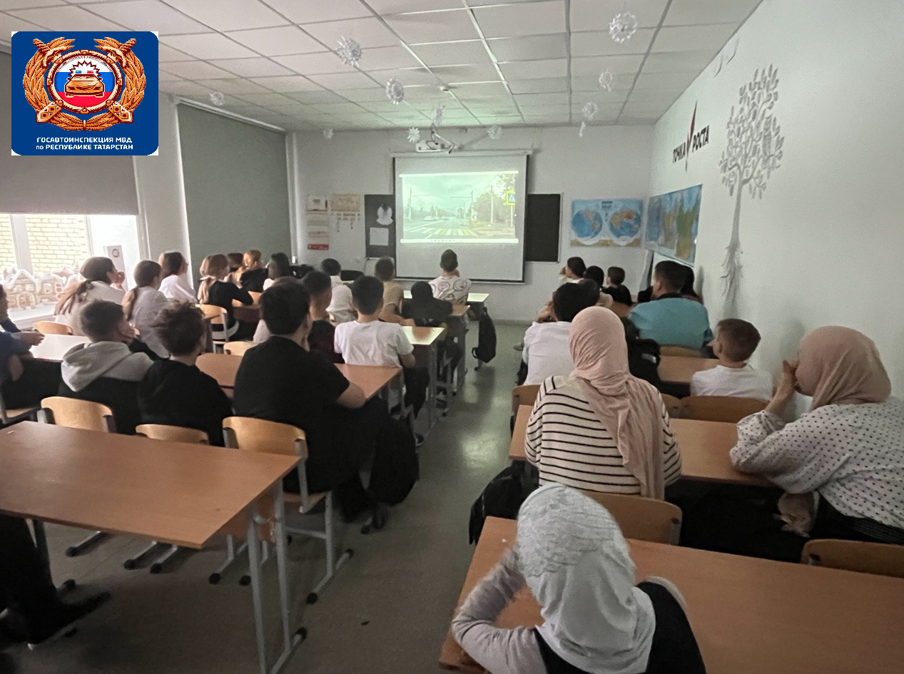 В урсалинской школе для учеников провели беседу на тему ПДД