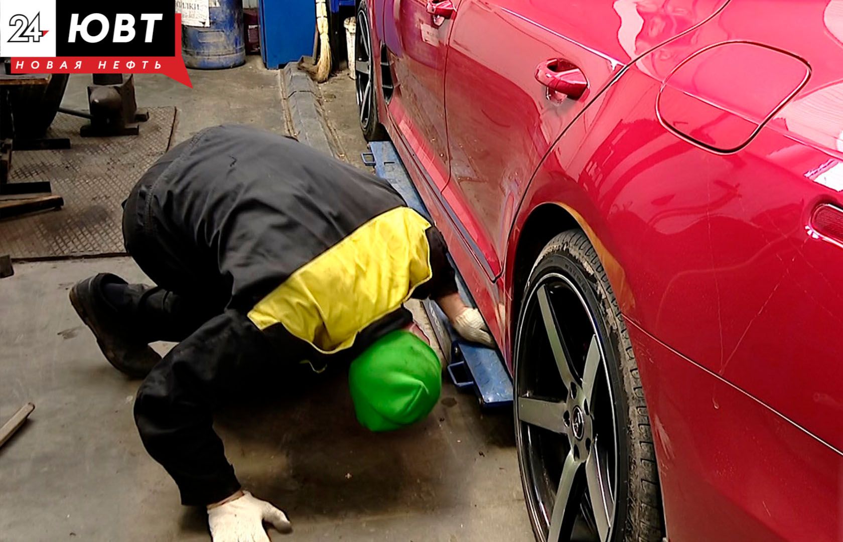 Бугульминец снял с автомобиля колесо, чтоб его не забрали за долги по алиментам