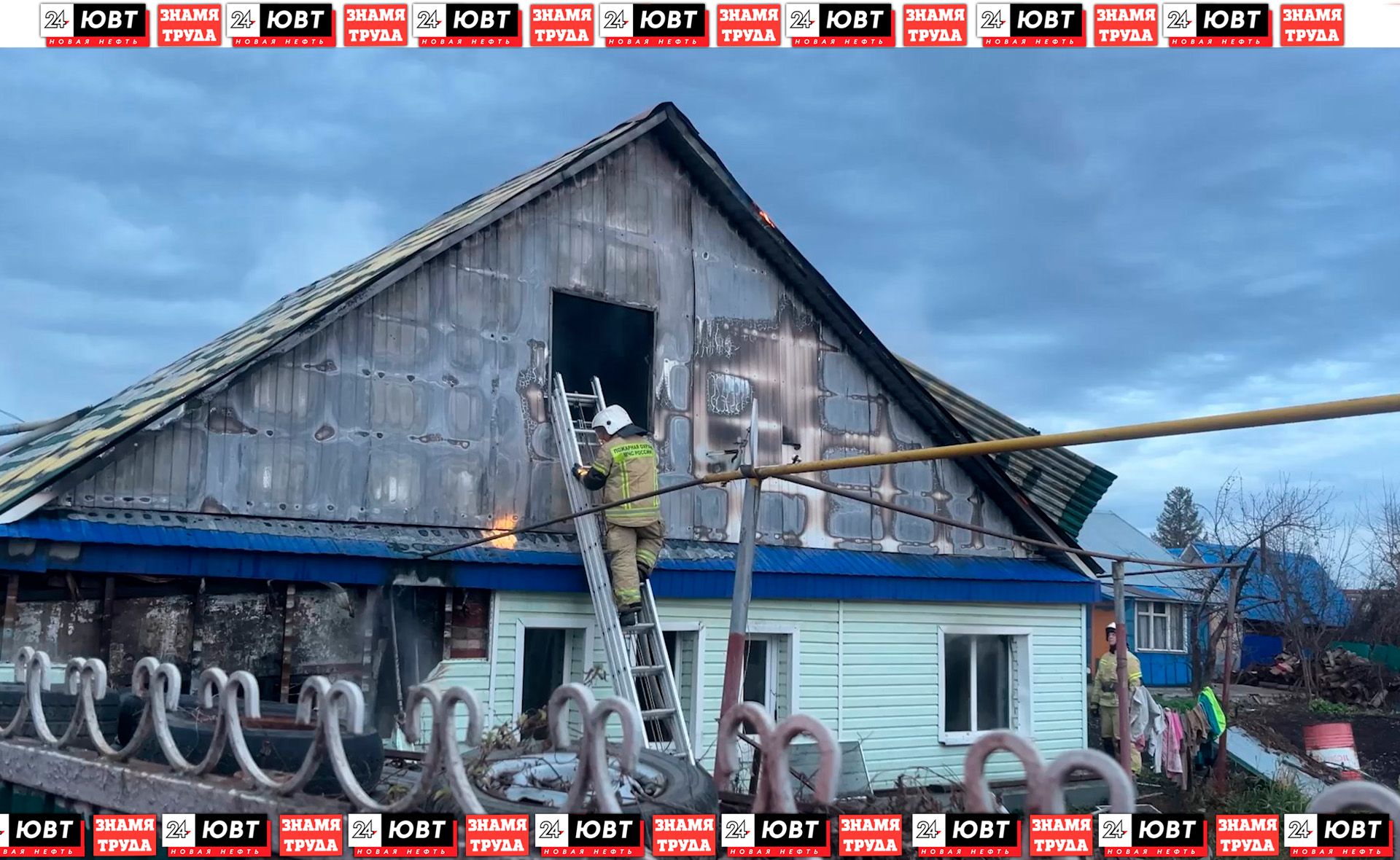 На выходных в частном доме Альметьевска произошел пожар