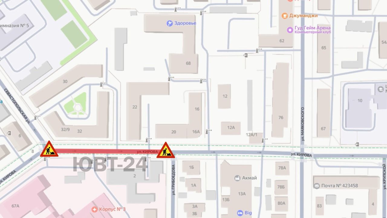 Движение по улице Кирова в Альметьевске будет ограничено