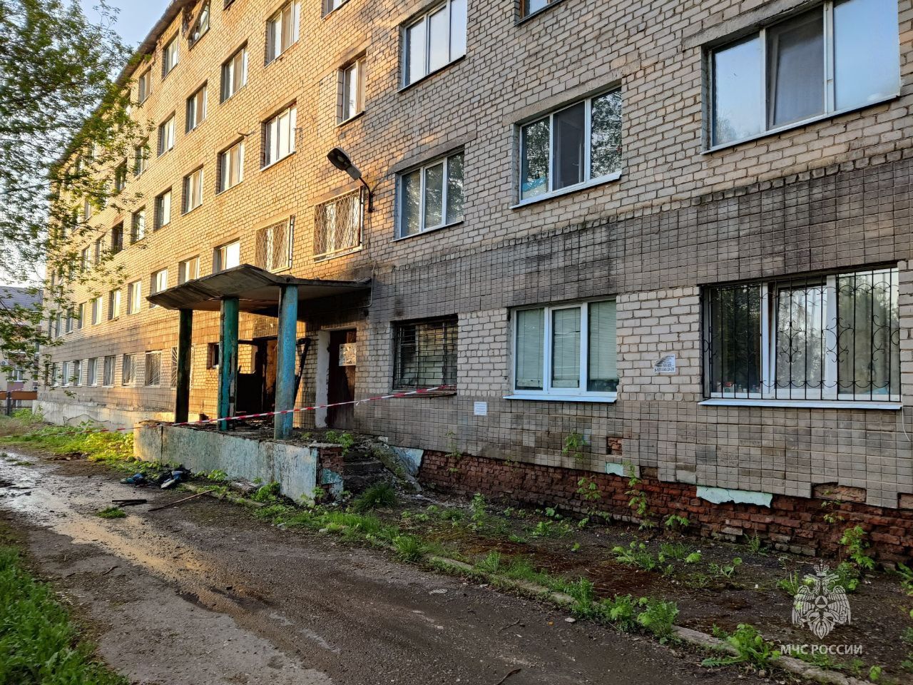 В Альметьевске ночью произошел пожар