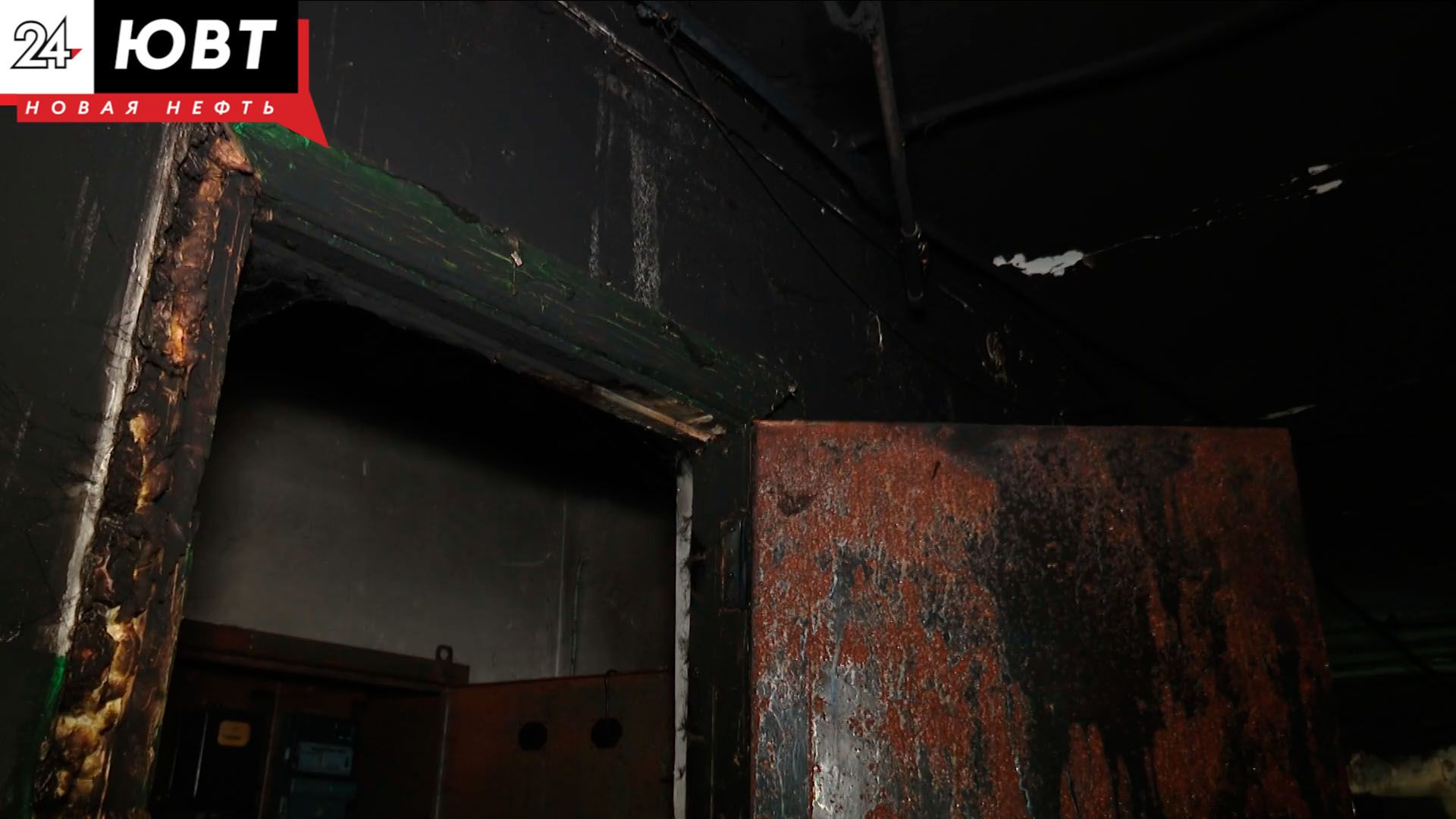 В одном из домов Альметьевска вспыхнул пожар