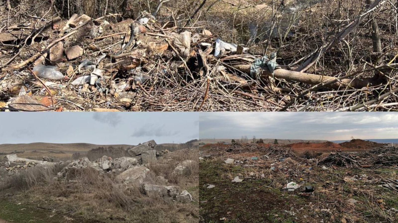На юго-востоке Татарстана обнаружили 3 свалки
