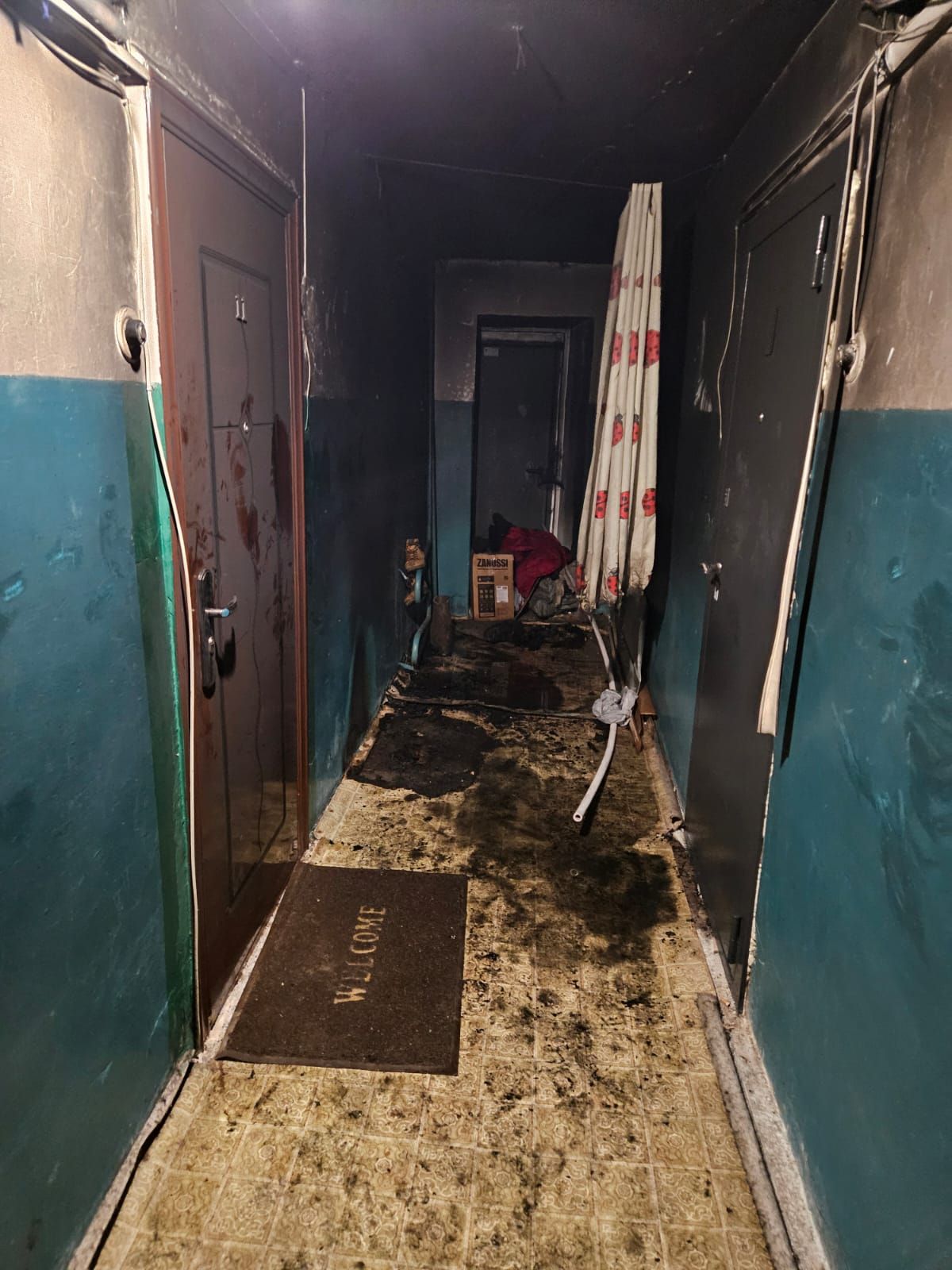 В Альметьевске ночью произошел пожар