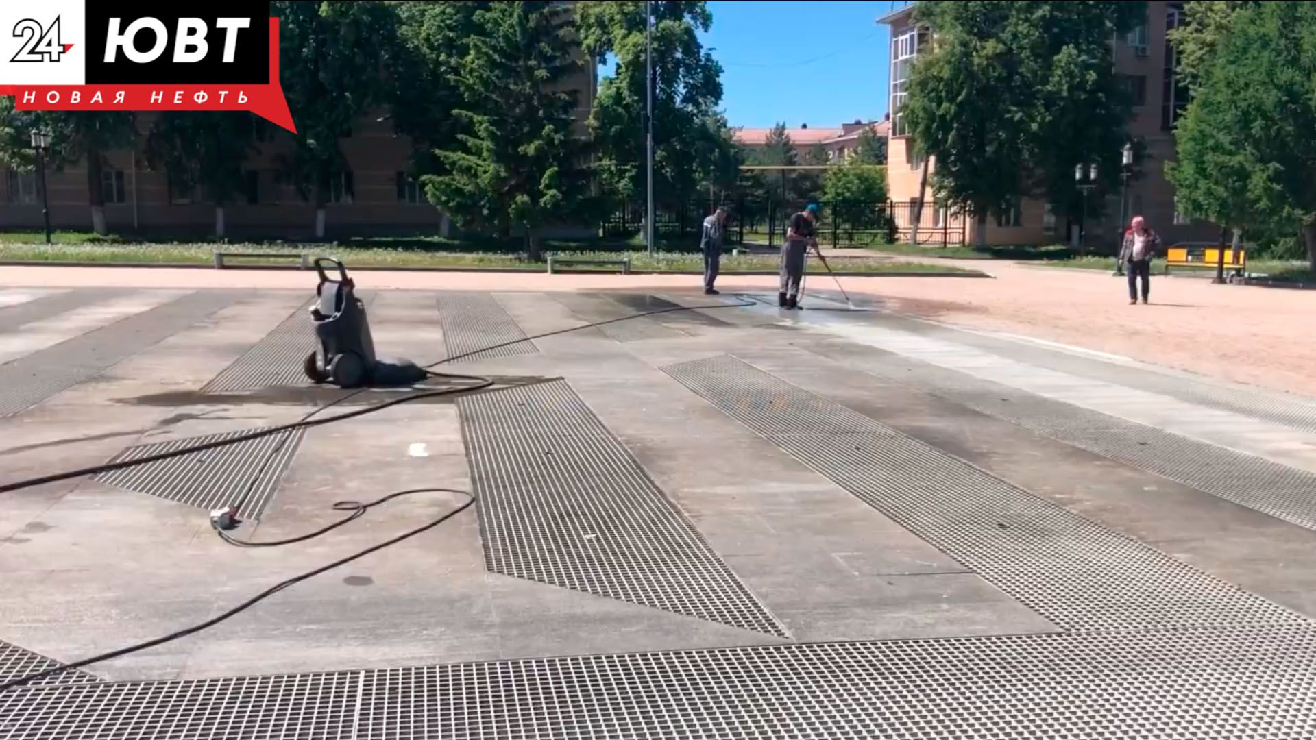 Началась реконструкция альметьевского фонтана