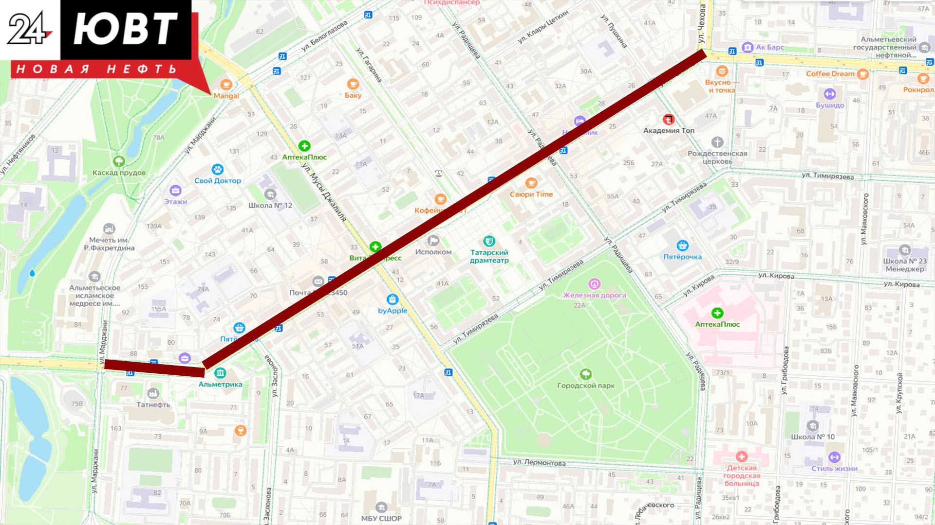 В Альметьевске перекроют дороги на День Победы