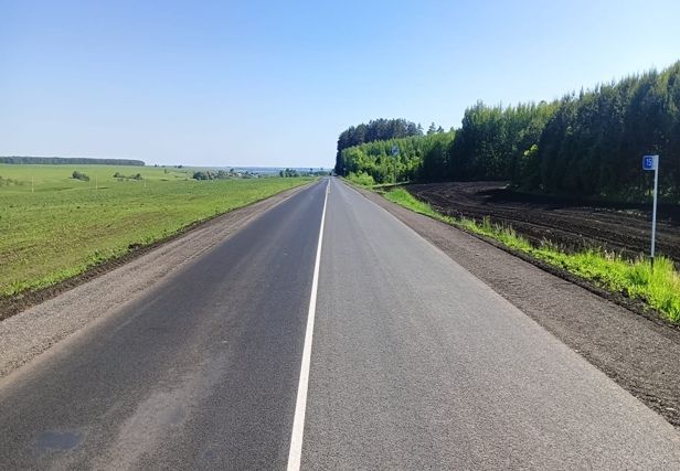 В Татарстане отремонтировали участок автодороги Муслюмкино - Билярск