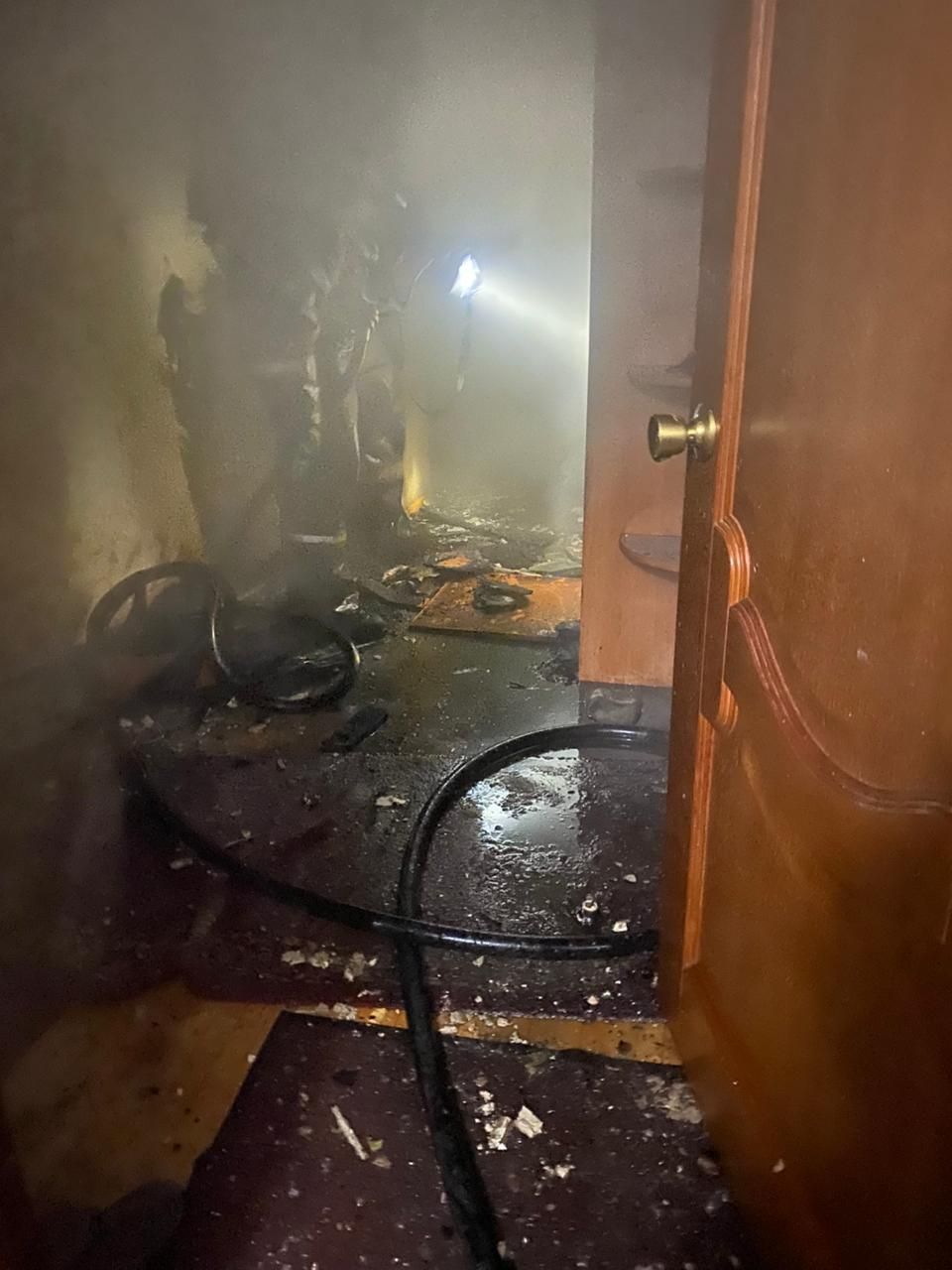 В Бугульме пожар уничтожил квартиру