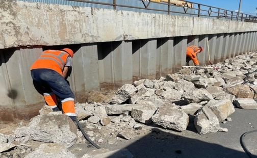 В Буинске ремонтируют путепровод в рамках нацпроекта «Инфраструктура для жизни»