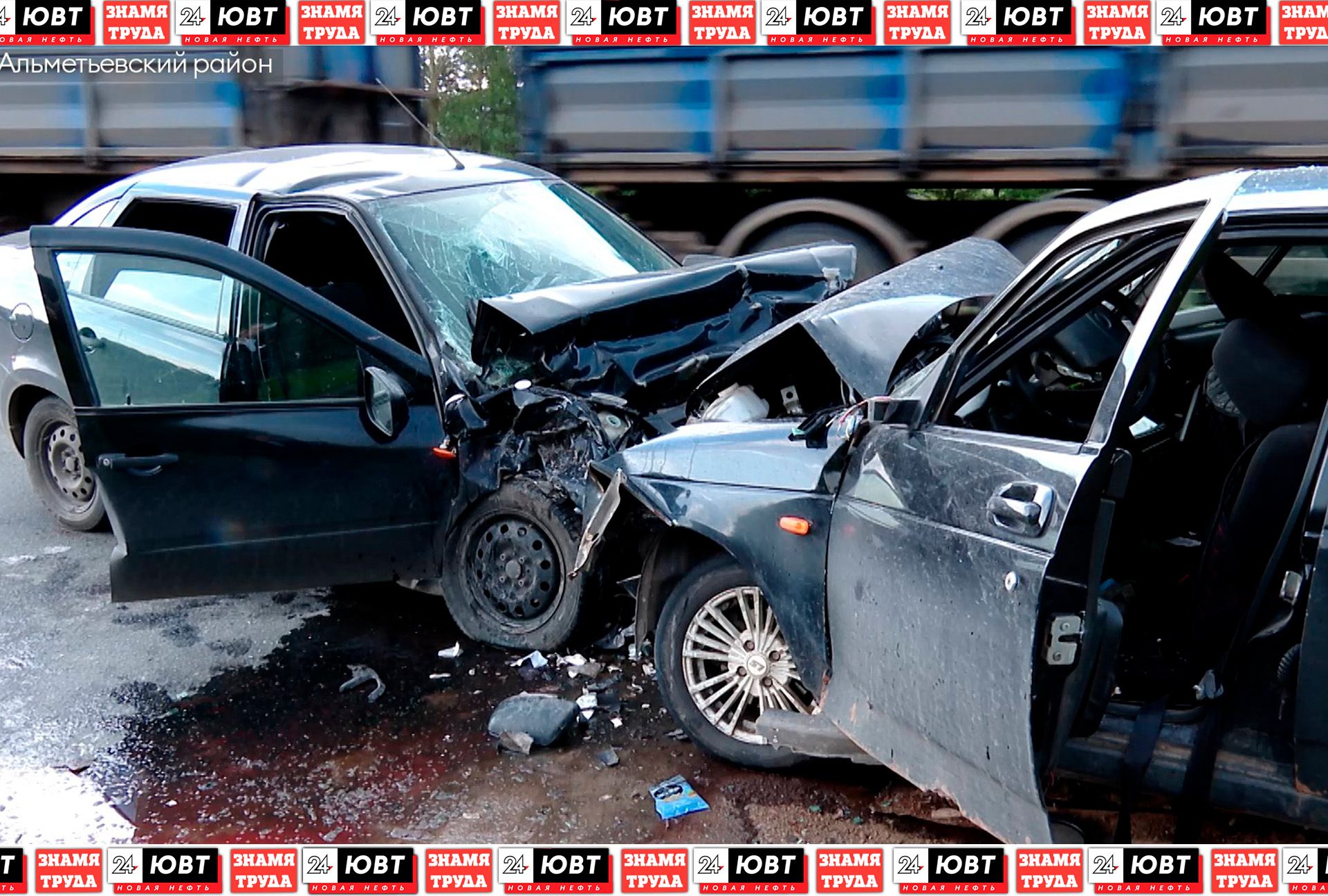 Между Нижней Мактамой и Абдрахманово столкнулись два автомобиля