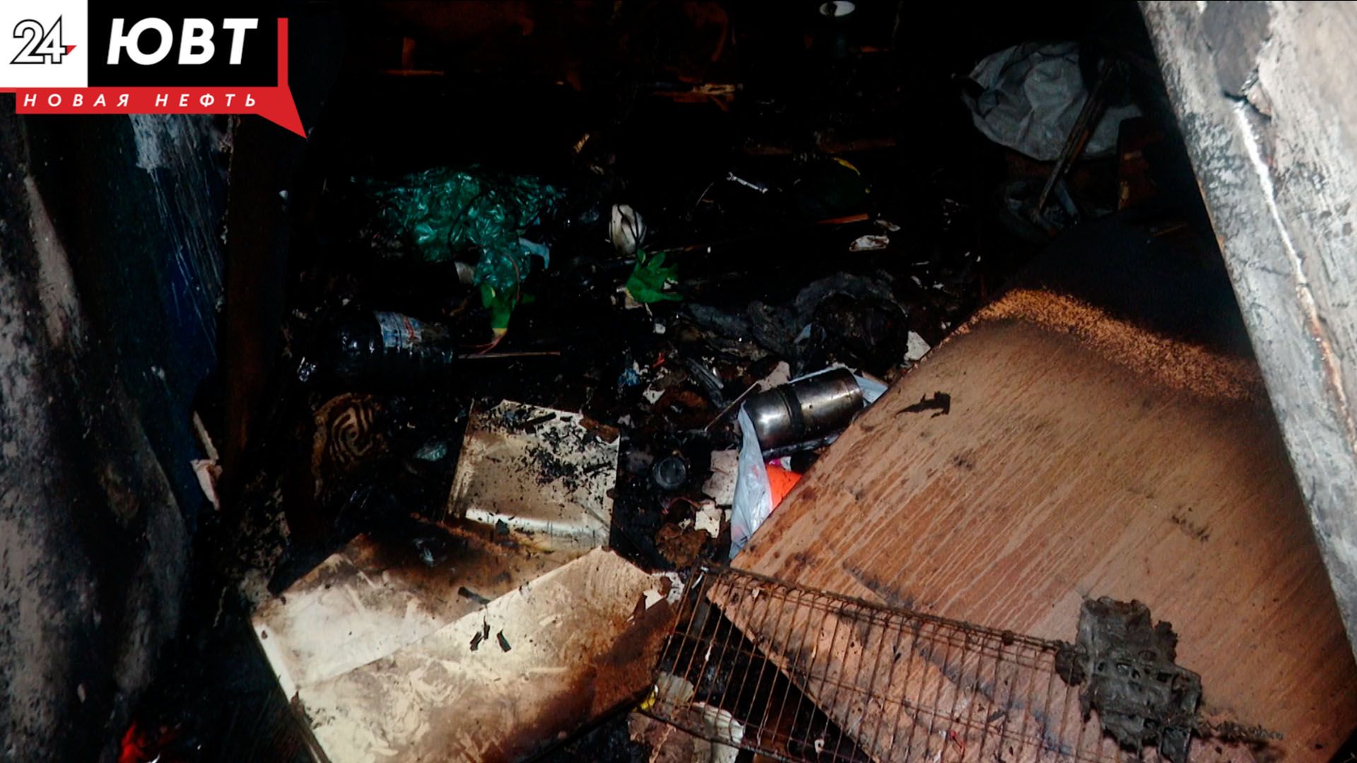 В Лениногорском районе семейный конфликт закончился пожаром