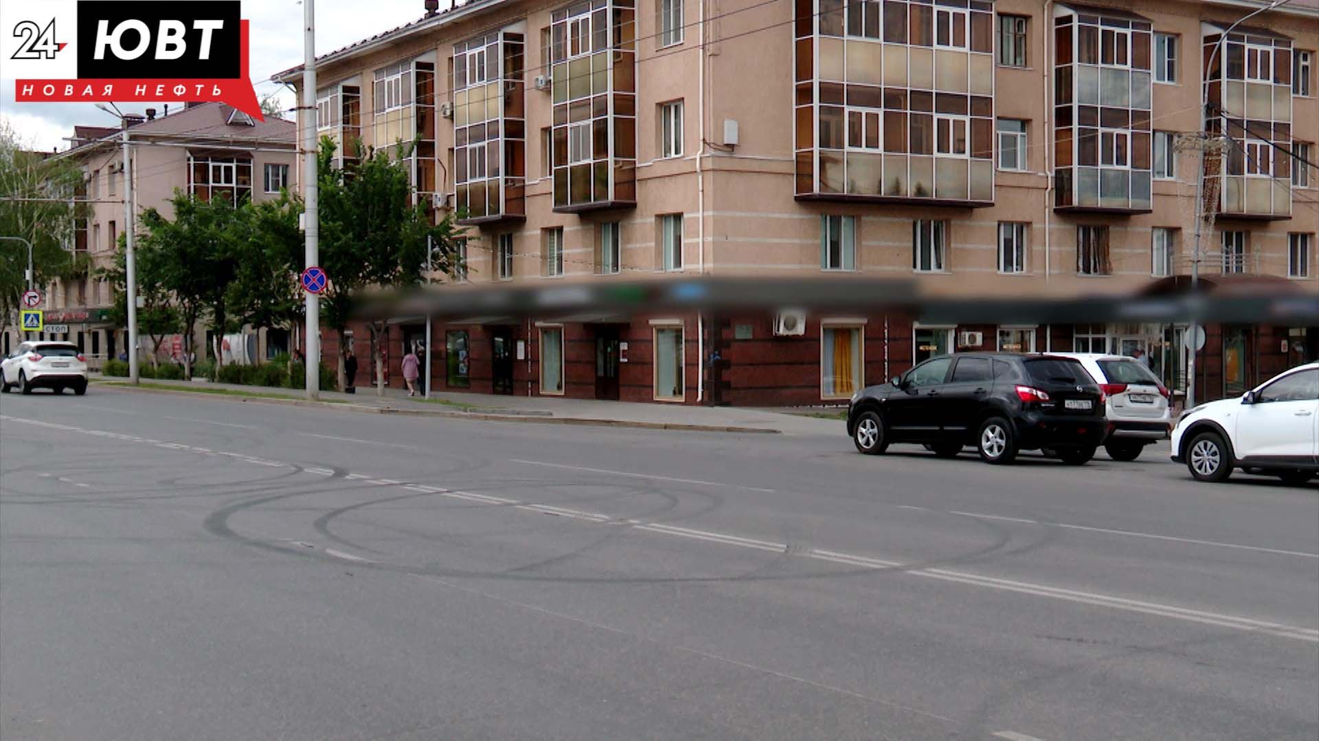 В Альметьевске изменили расположение велодорожек у остановок на улице Ленина