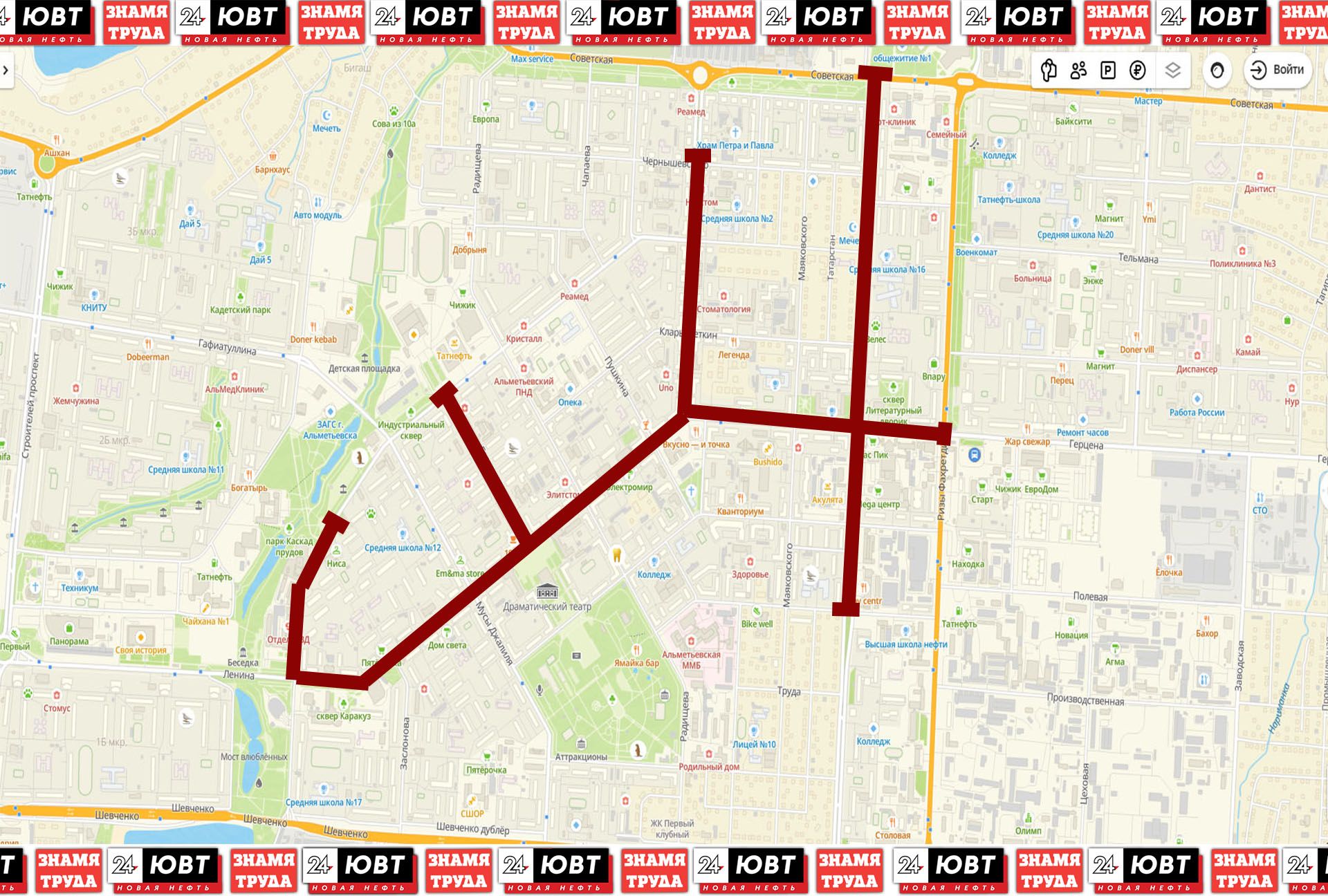 В Альметьевске перекроют дороги на время проведения полумарафона