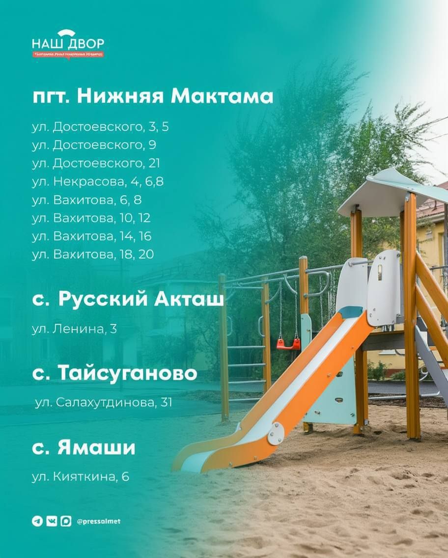 В Альметьевске благоустроят 24 двора по республиканской программе