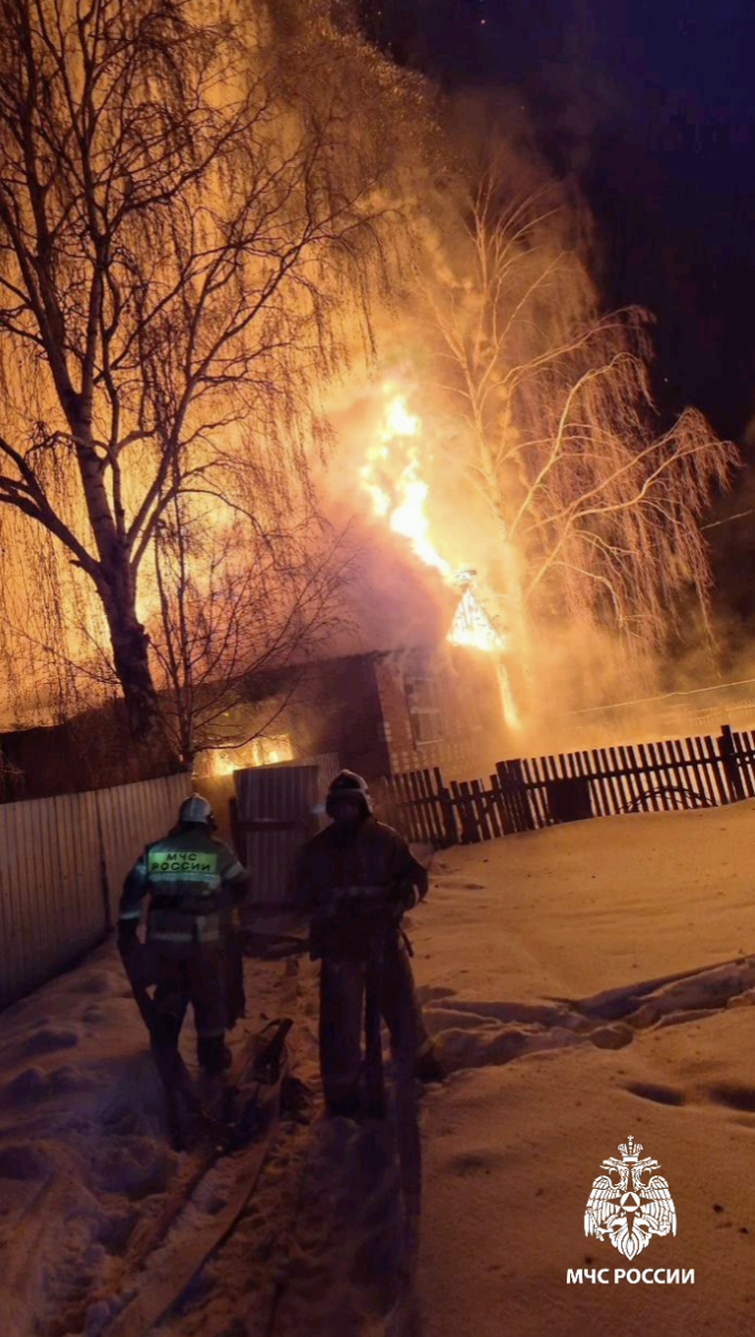 В Верхнеуслонском районе в пожаре погиб человек
