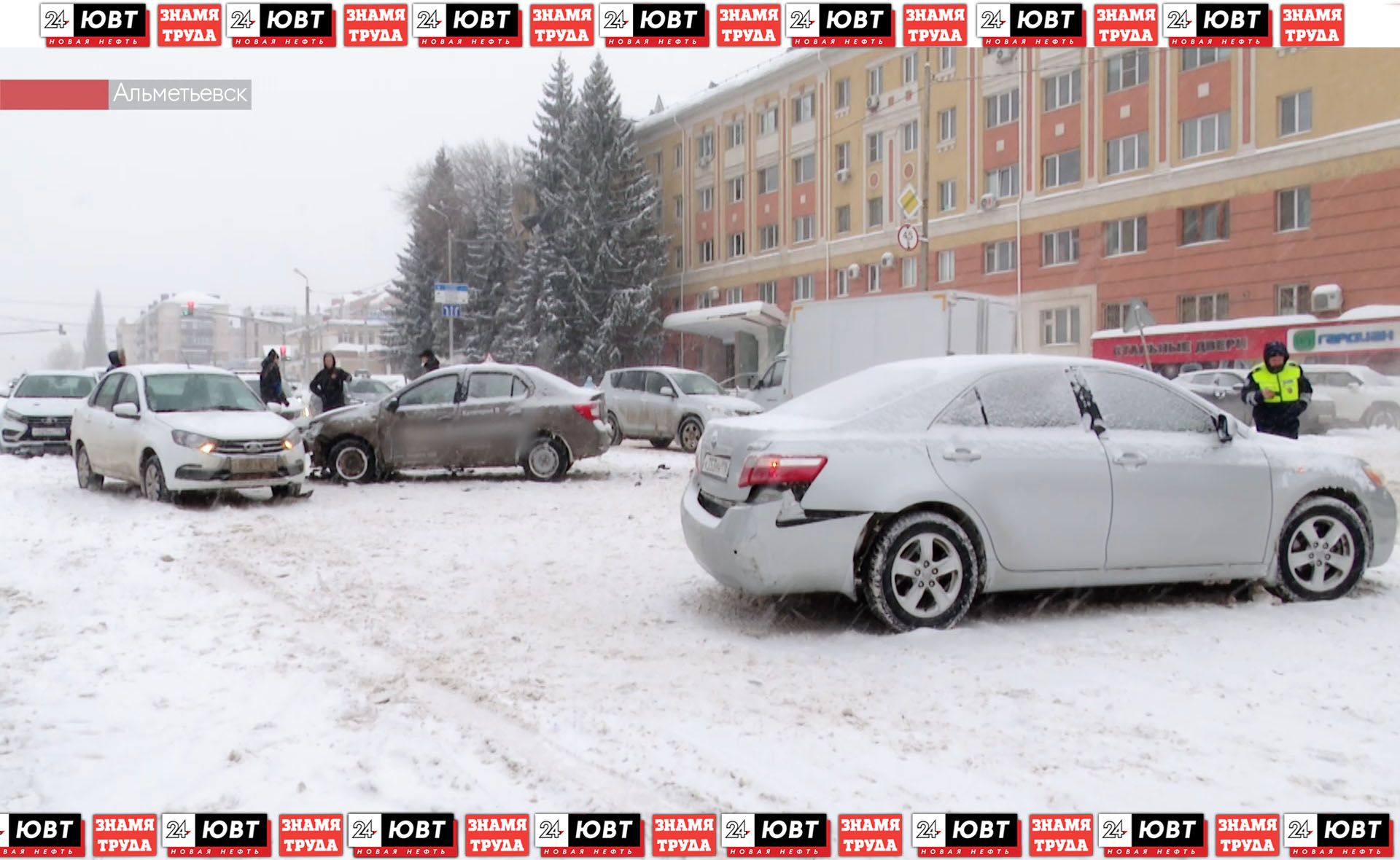 В Альметьевске произошло 14 ДТП за день