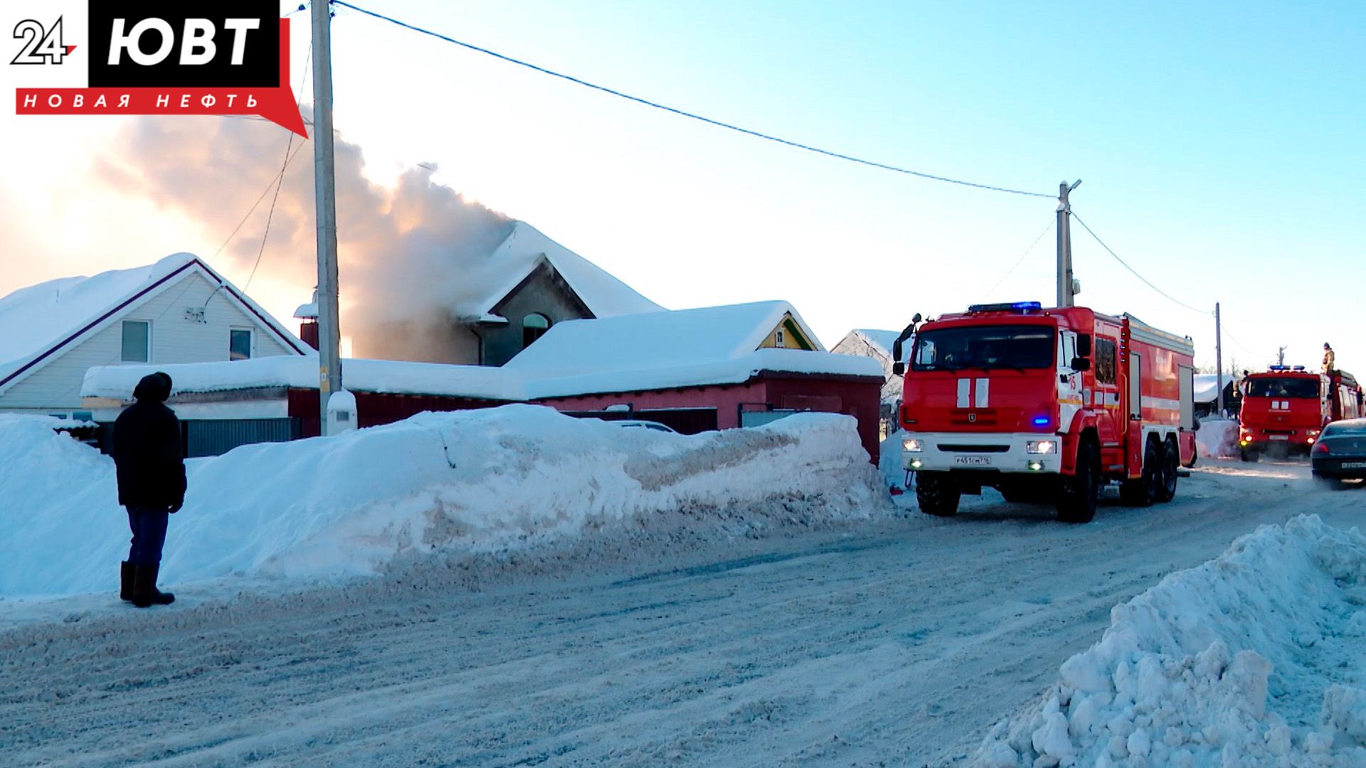 В микрорайоне Урсала произошел пожар