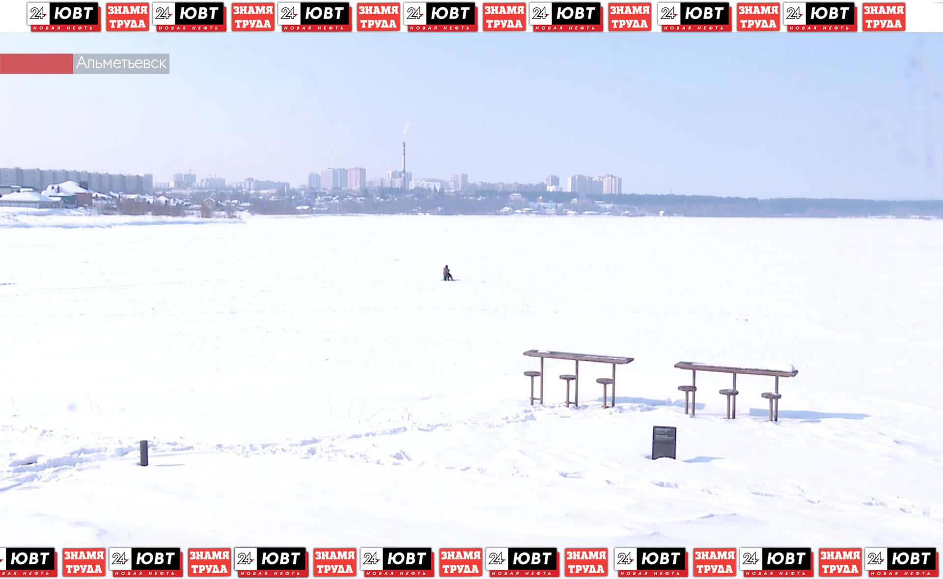 Жителей Альметьевска предупредили об опасности выхода на лёд