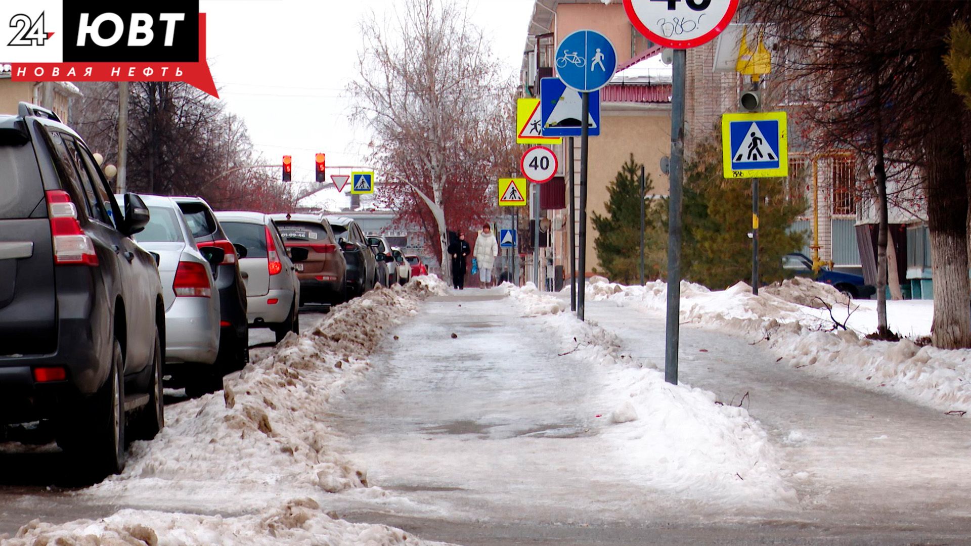 Завтра в Татарстане на дорогах ожидается гололедица