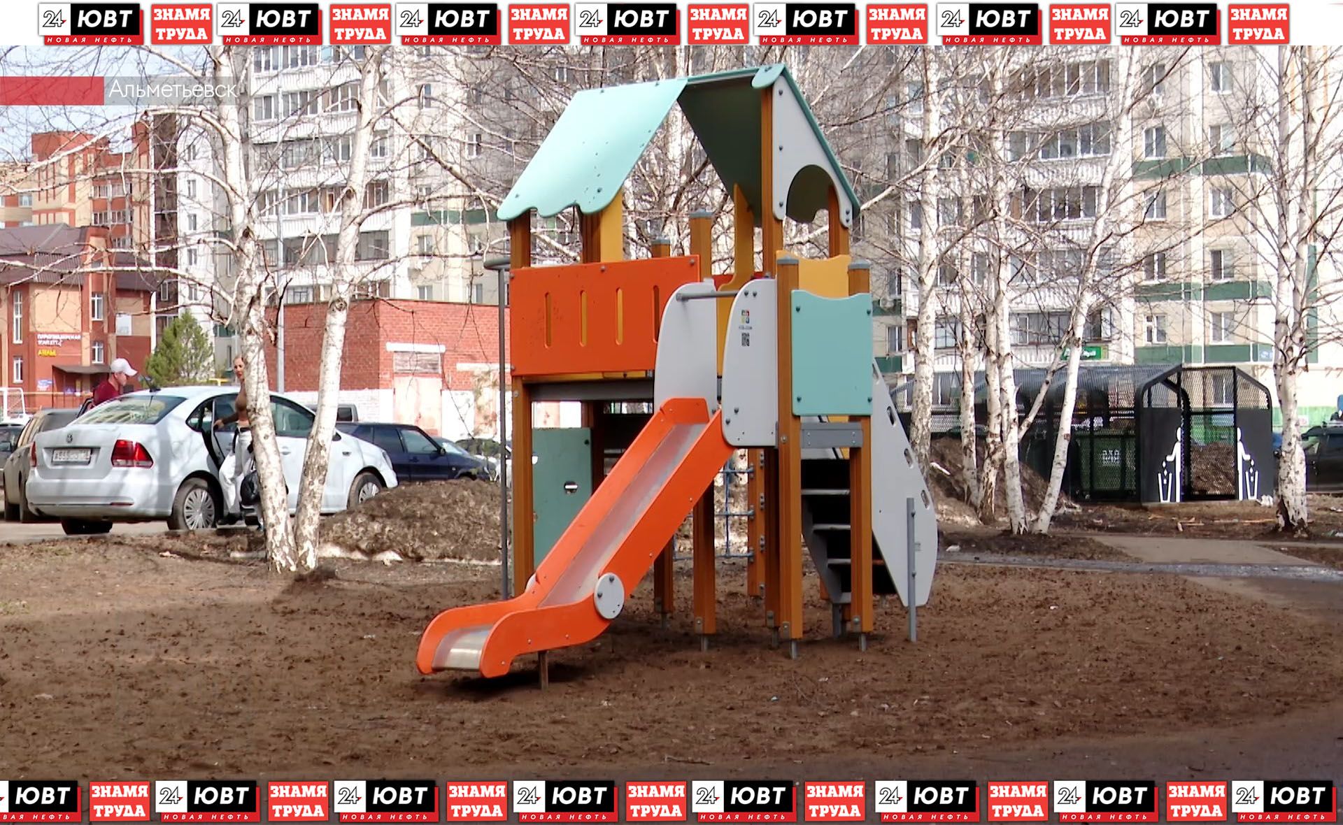 В Альметьевске продолжается обновление дворов по республиканской программе